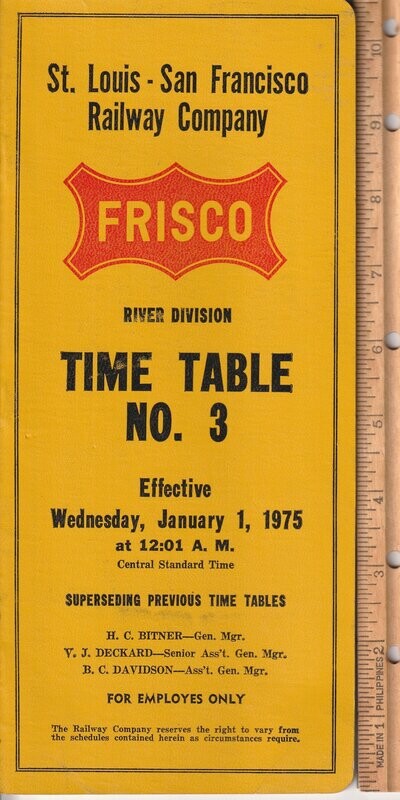 St. Louis-San Francisco River Division 1975