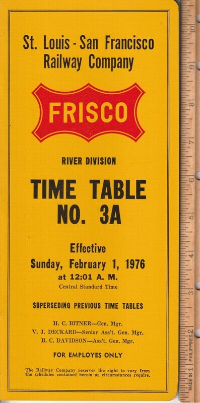 St. Louis-San Francisco River Division 1976