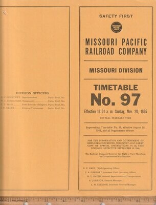 Missouri Pacific Missouri Division 1955