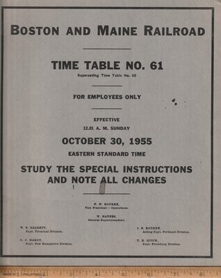 Boston & Maine Railroad 1955