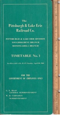 Pittsburgh & Lake Erie Railroad 1968