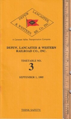 Depew, Lancaster & Western Railroad 1995