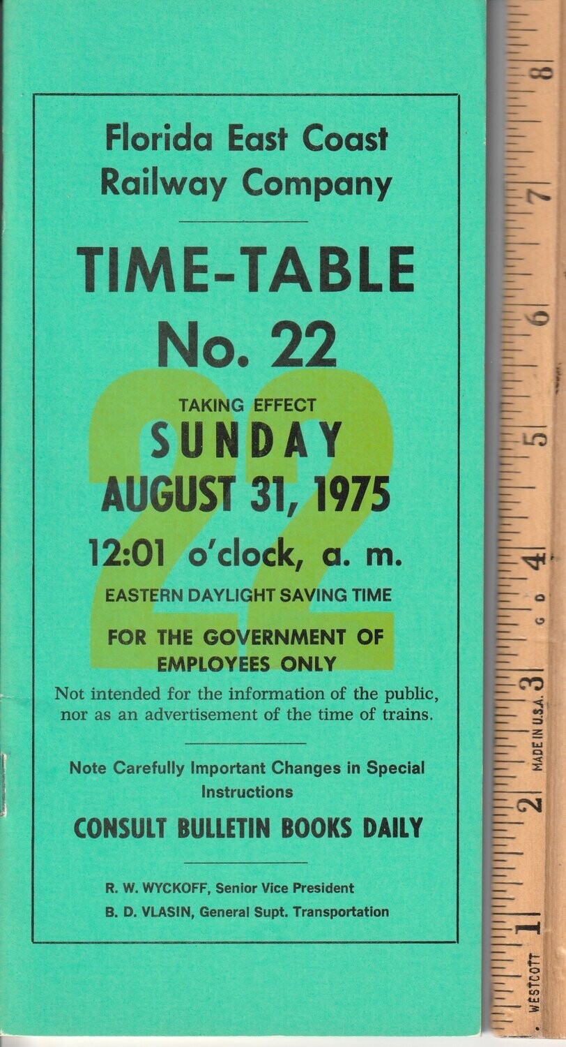 Florida East Coast Railway 1975