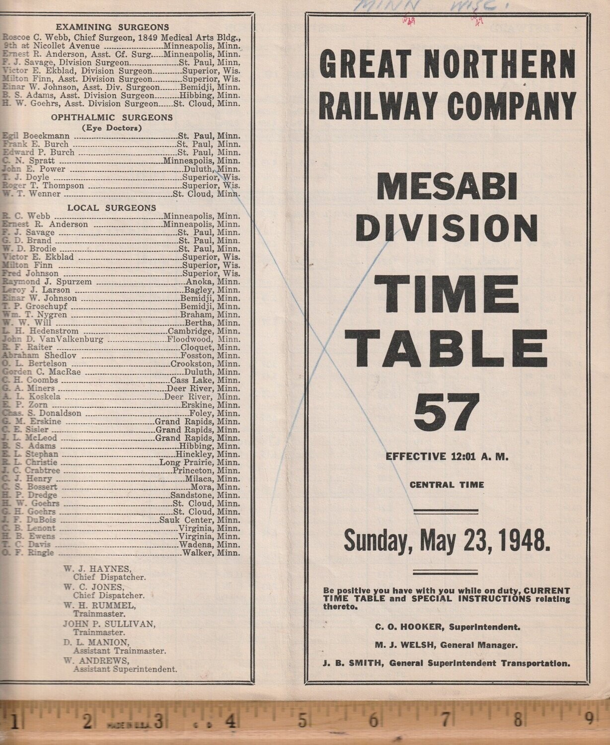 Great Northern Mesabi Division 1948