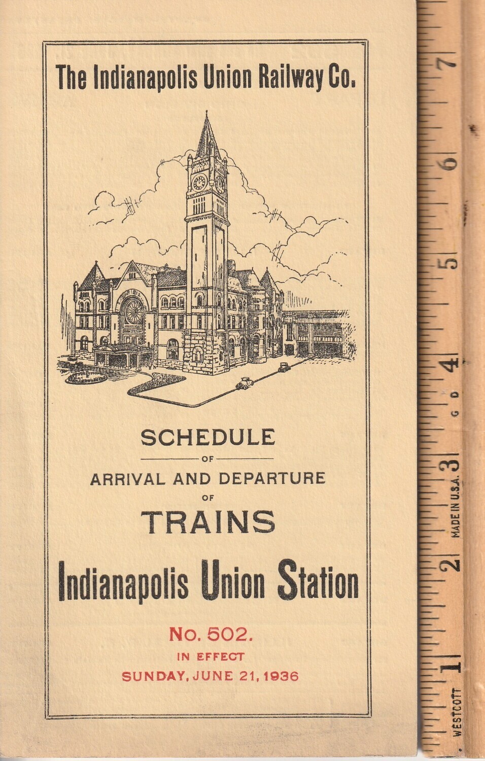 Indianapolis Union Railway 1936