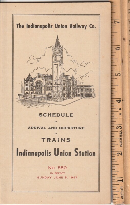 Indianapolis Union Railway 1947
