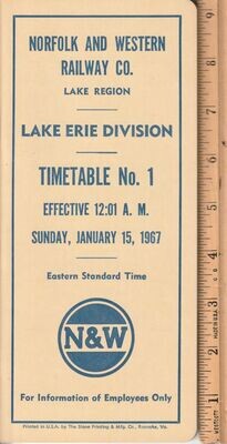 Norfolk & Western Lake Erie Division 1967