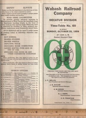 Wabash Decatur Division 1959
