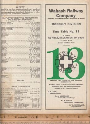 Wabash Moberly Division 1936
