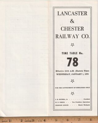 Lancaster and Chester Railway 1975