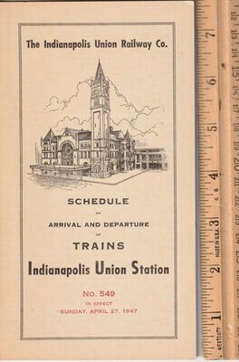 Indianapolis Union Railway 1947