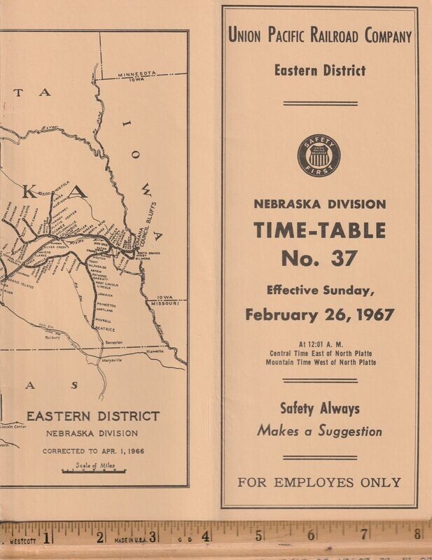 Union Pacific Nebraska Division 1967