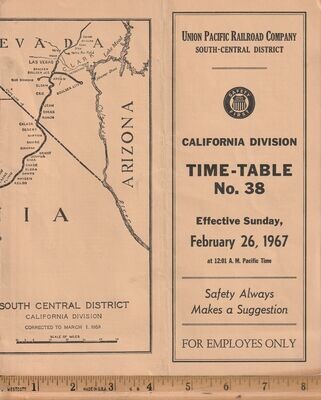 Union Pacific California Division 1967
