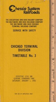 Chessie System Chicago Terminal Division 1983