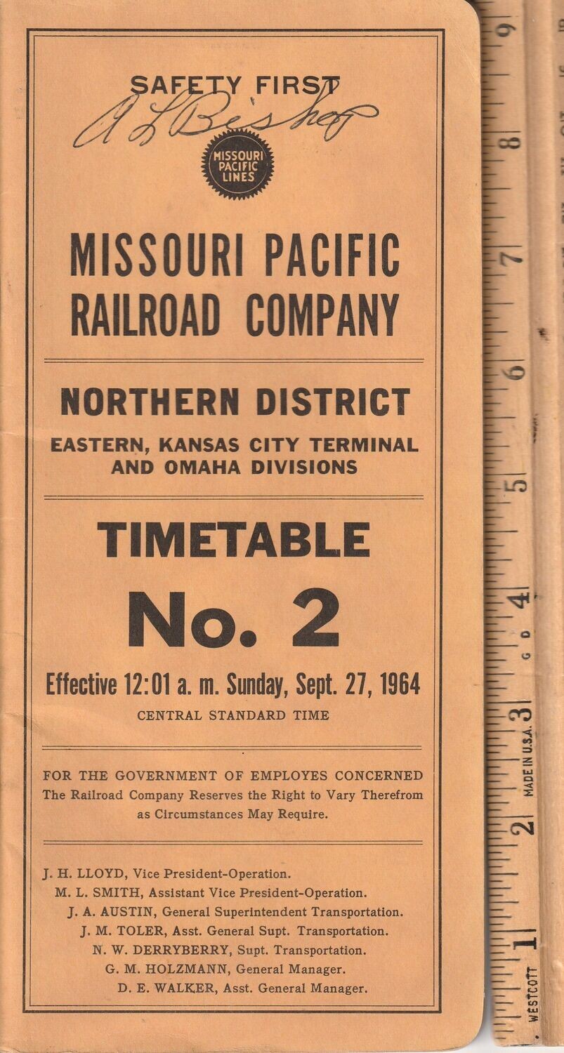 Missouri Pacific Northern District 1964