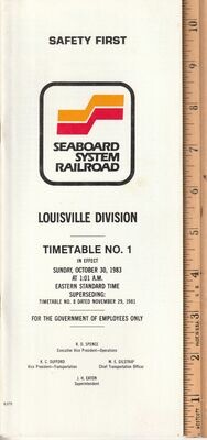 Seaboard System Louisville Division 1983