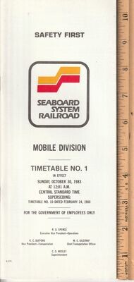 Seaboard System Mobile Division 1983