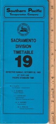 Southern Pacific Sacramento Division 1983