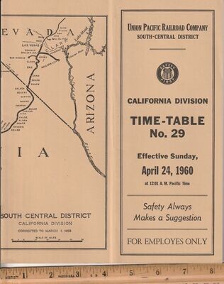 Union Pacific California Division 1960