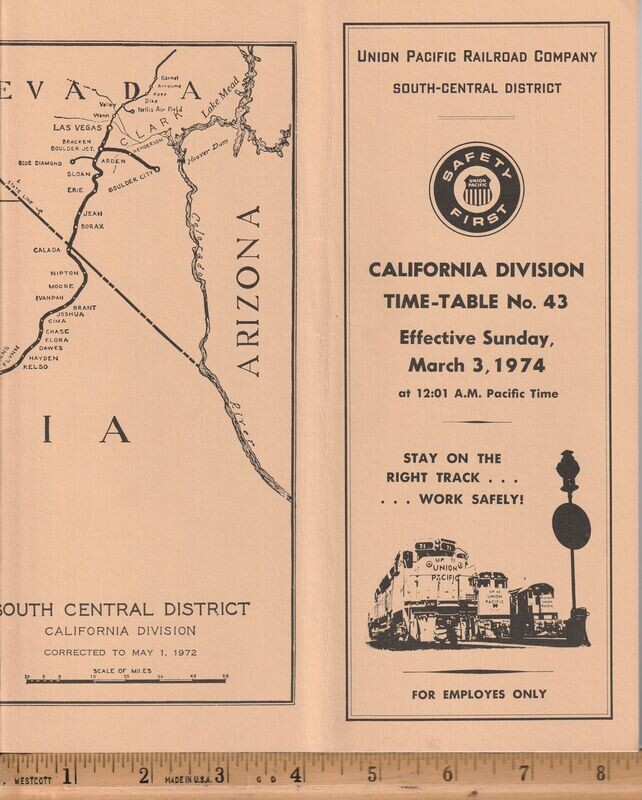 Union Pacific California Division 1974