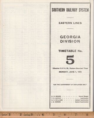 Southern Georgia Division 1970