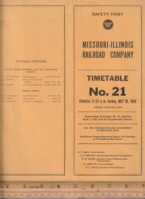 Missouri-Illinois Railroad 1954