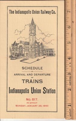 Indianapolis Union Railway 1940