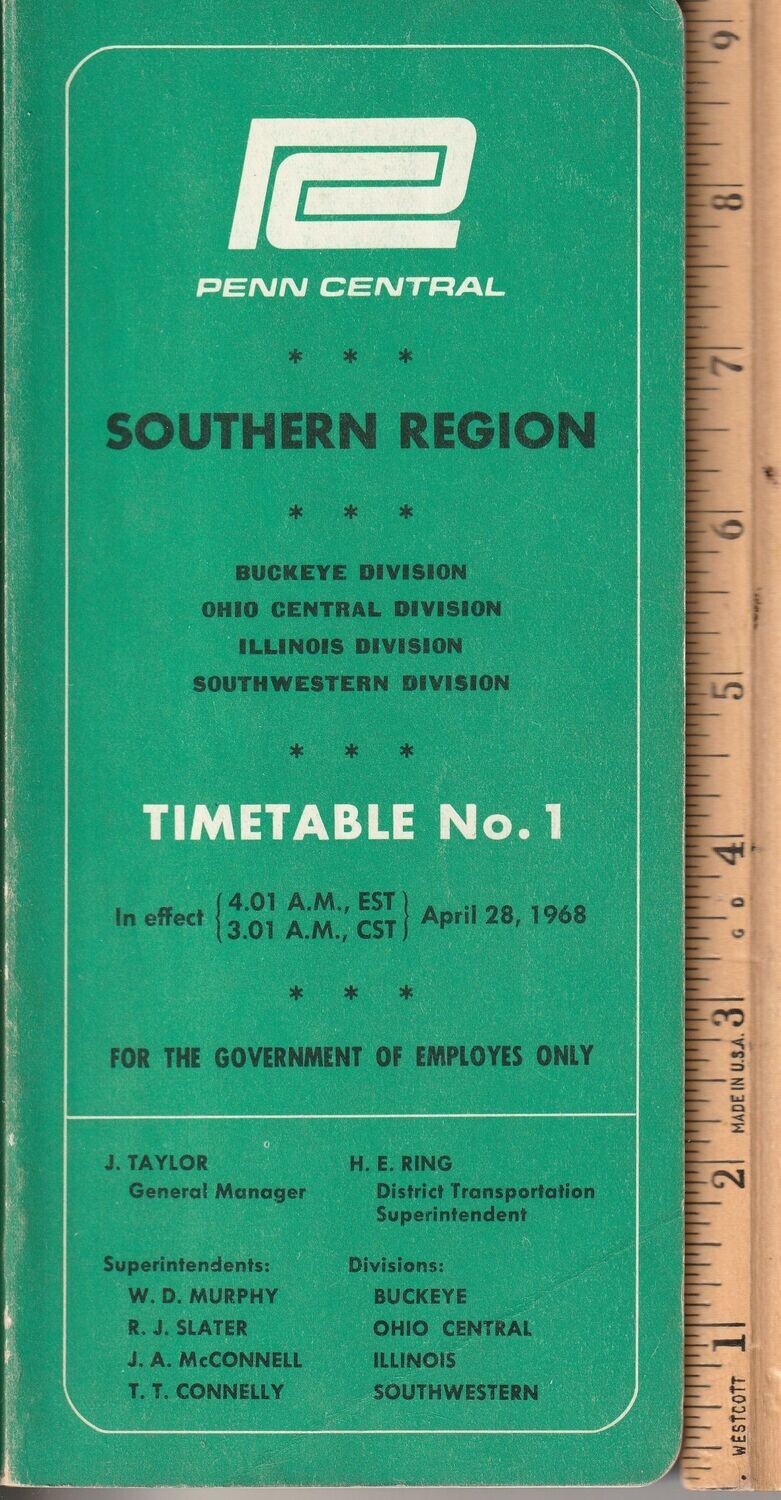 Penn Central Southern Region 1968