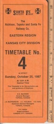 Santa Fe Kansas City Division 1987