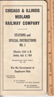 Chicago & Illinois Midland Railway 1959