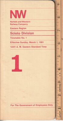 Norfolk & Western Scioto Division 1981