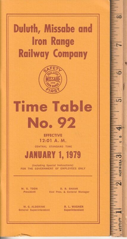 Duluth, Missabe and Iron Range Railway 1979