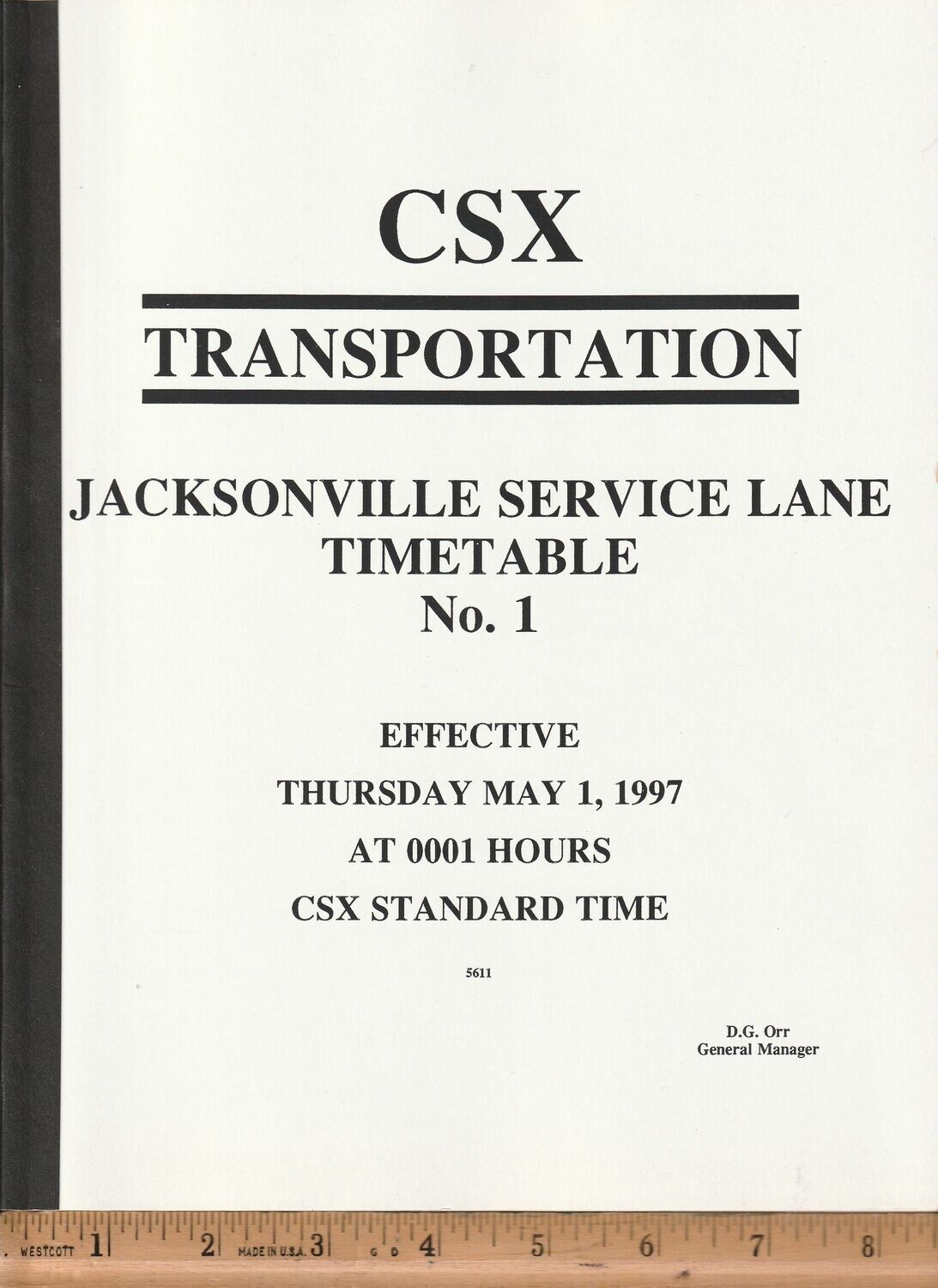 CSX Jacksonville Service Lane 1997
