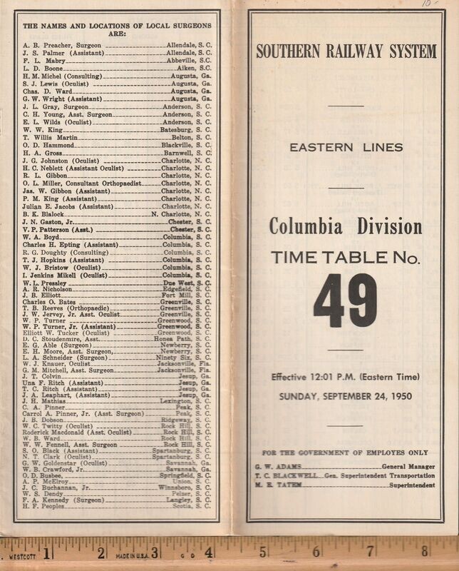 Southern Columbia Division 1950