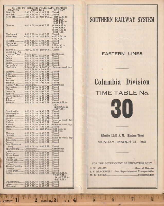 Southern Columbia Division 1941