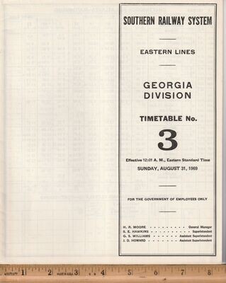 Southern Georgia Division 1969