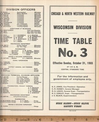 Chicago & North Western Wisconsin Division 1965