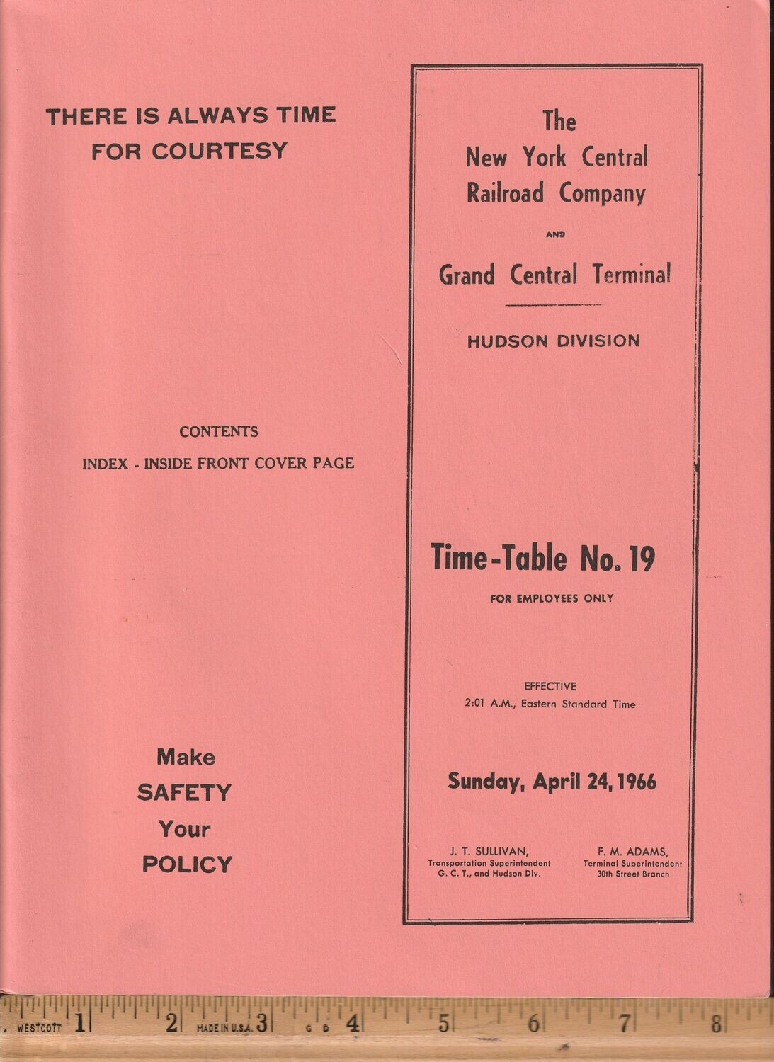 New York Central and Grand Central Terminal Hudson Division 1966