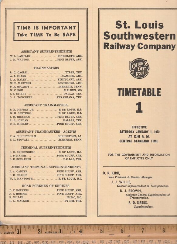 St. Louis Southwestern Railway 1972