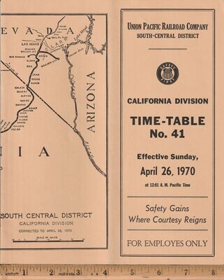 Union Pacific California Division 1970