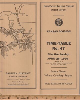 Union Pacific Kansas Division 1970