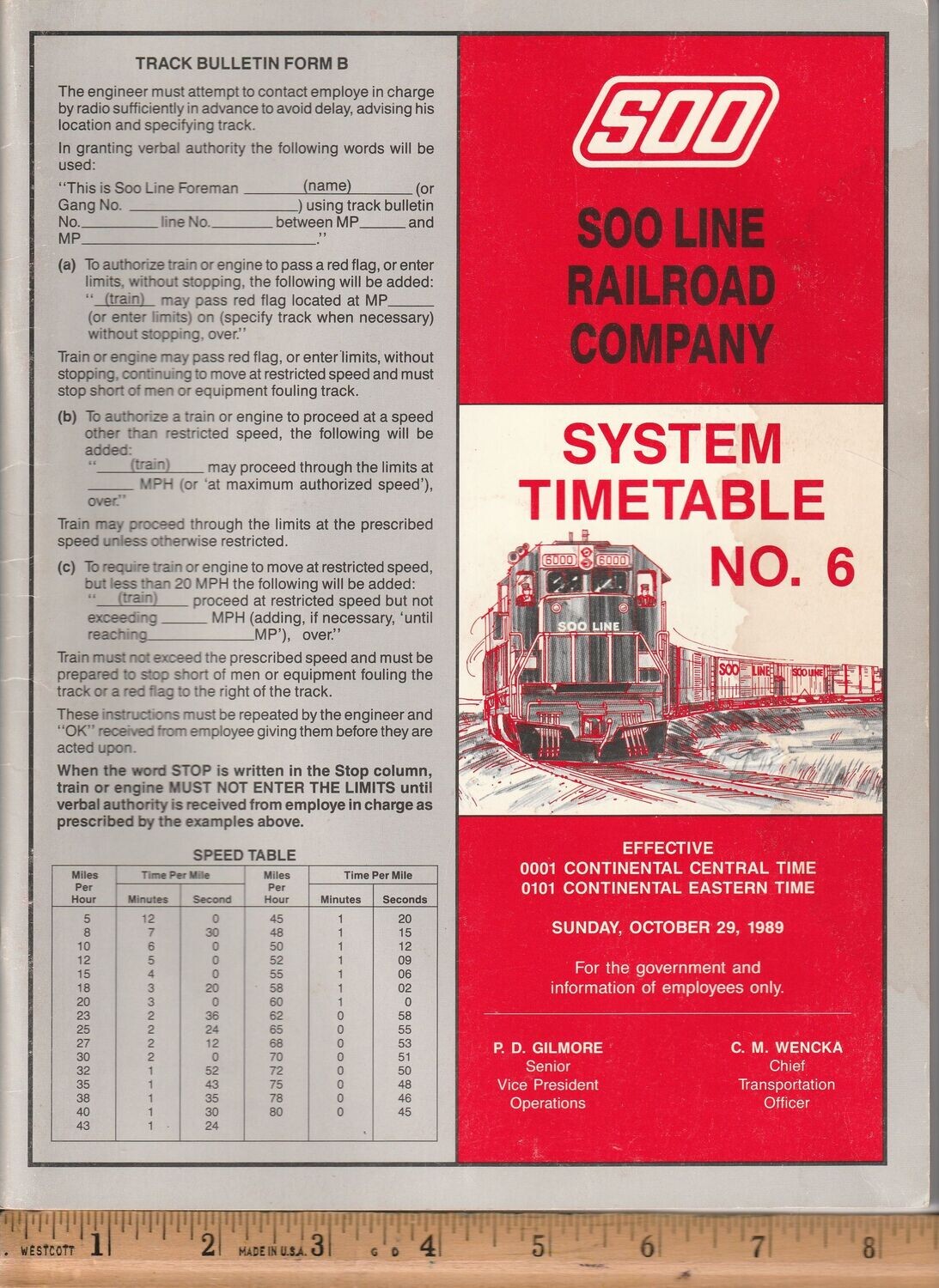 Soo Line Railroad 1989