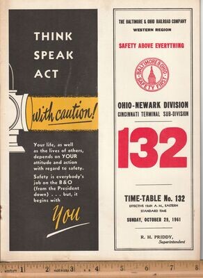 Baltimore & Ohio Cincinnati Terminal Sub-Division 1961