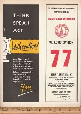 Baltimore & Ohio St. Louis Division 1961