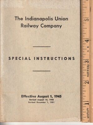 Indianapolis Union Railway 1951