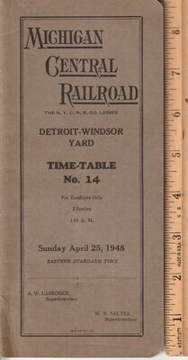 Michigan Central Detroit-Windsor Yard 1948