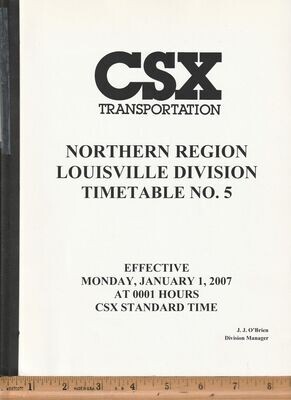 CSX Louisville Division 2007