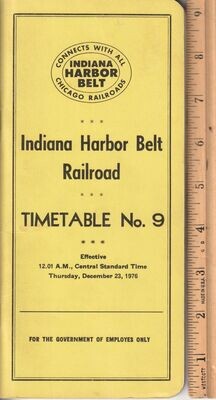Indiana Harbor Belt Railroad 1976