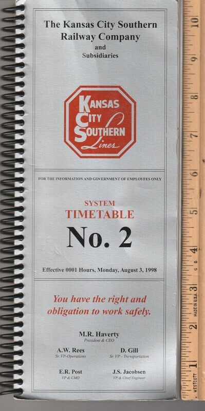 Kansas City Southern Railway 1998