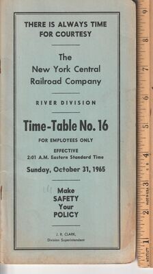 New York Central River Division 1965